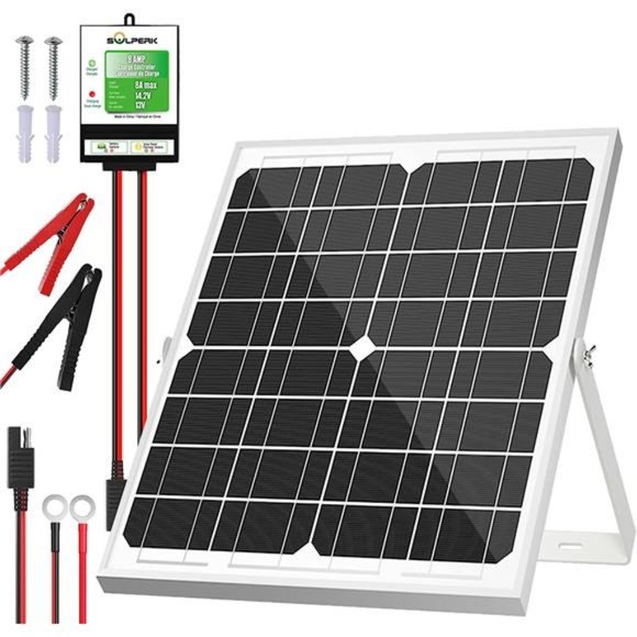Solar PanelKit 20W 12V,SolarBattery TrickleCharger Maintainer+Upgrade Controller - Picture 1 of 6
